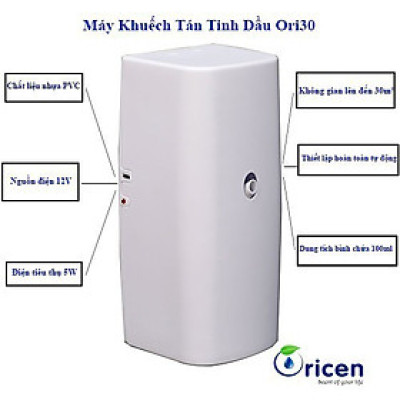 Máy khuếch tán tinh dầu Oricen - ORI30T phun tự động, hẹn giờ, diện tích sử dụng đến 30m2