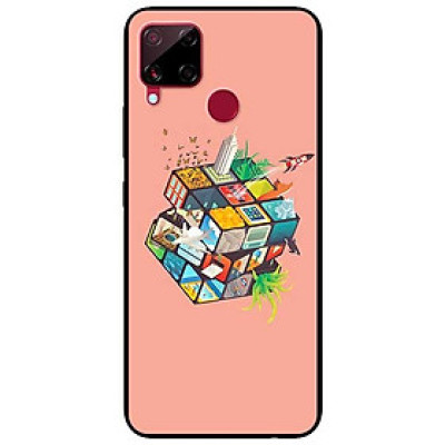Ốp lưng dành cho Realme C15 mẫu Rubik Cube