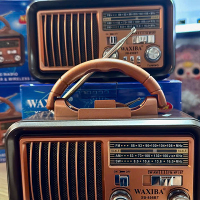 Đài FM Radio Nghe Nhạc, ĐẠI CÁT -XB-898BT FM-AM-SW Cao Cấp-Usb-Thẻ Nhớ-Đèn Pin-Hàng Chính Hãng BH 12 Tháng