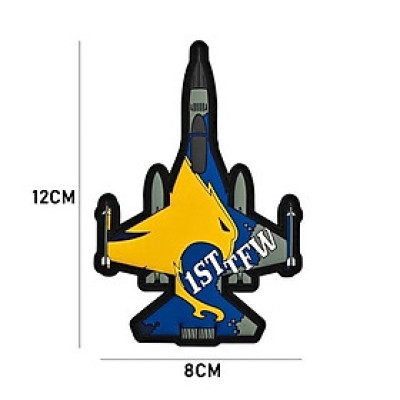Patch_miếng dán Velcro PVC máy bay tiêm kích_chiến thuật