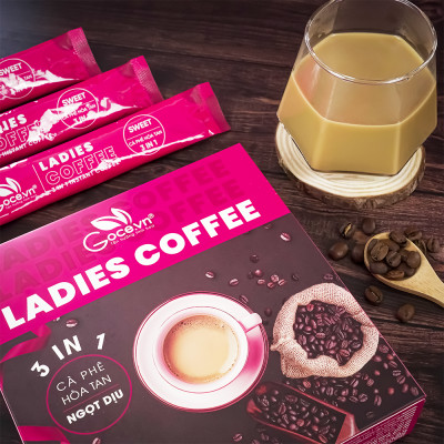 Ladies Coffee - Cafe Nữ hòa tan 3 trong 1 - 270g (15 gói x 18g)