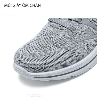 Giày thể thao nữ, giày chạy bộ đế êm nhẹ, thoáng khí đế cao su đúc, chống trơn trượt hạn chế mòn  – GNU1004A