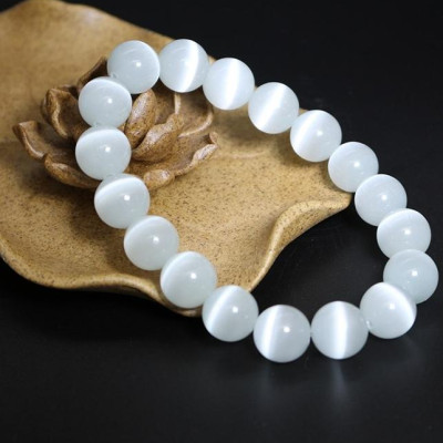 Vòng tay phong thủy đá opal mắt mèo hợp mệnh, chiêu tài hút lộc, bình an VTO1