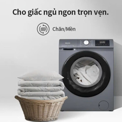 Máy giặt Hisense Inverter Pro 10.5 kg WF105N1 Giặt hơi nước diệt khuẩn, bảo hành 3 năm - HÀNG CHÍNH HÃNG