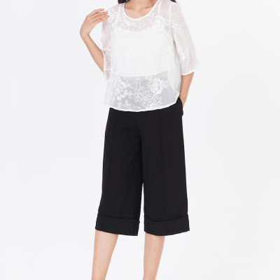  Áo Croptop Tay Lửng De Leah 