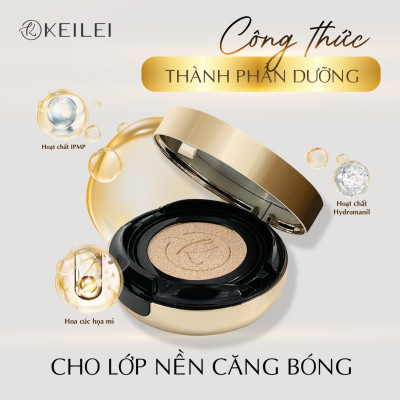 [ COMBO 1 Cushion + 2 Lõi cushion] Phấn nước đa năng 3trong1 KEILEI - 3 in 1 radiance cushion KEILEI