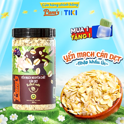 Yến Mạch Cán Dẹt Nhập Khẩu Úc Pams 500g/hũ, Yến Mạch Cao Cấp, Giàu Chất Xơ, Thích Hợp Dùng Ăn Kiêng