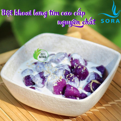 Sora Bột khoai lang tím cao cấp nguyên chất (chiết lẻ từ pack 25kg)