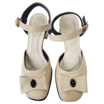 Giày Sandal BIGGBEN Da Bò Thật Cao 5 Phân SDCG112