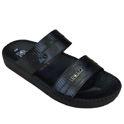 Dép Nam Quai Ngang HÀ NAM Da Bò Thật Cao Cấp DNA2081