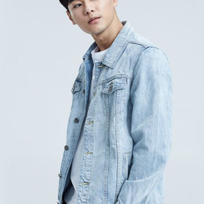 áo khoác jean nam trơn