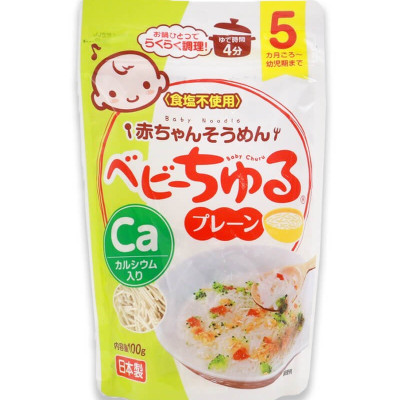 THỰC PHẨM BỔ SUNG MÌ SOUMEN TÁCH MUỐI BỔ SUNG CANXI BABY CHURU MEIWA VỊ TRUYỀN THỐNG