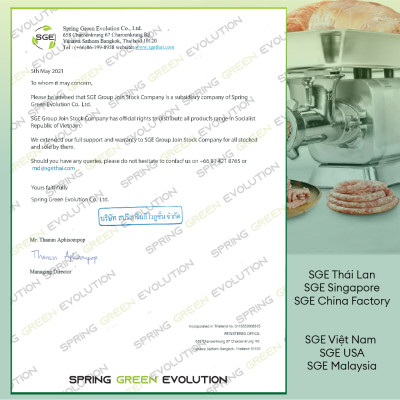 Máy Xay Thịt Công Nghiệp SGE MGTurbo150 Đa Chức Năng Với 2 Đầu Xay Cắt, Tiêu Chuẩn Inox304 Công Suất Lớn, Dễ Vệ Sinh