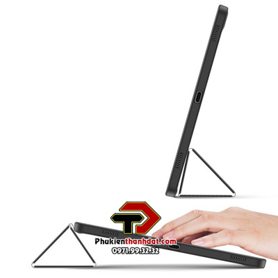 Bao da chống sốc SamSung Galaxy Tab S7+ Plus có ngăn đựng bút hiệu Dux Ducis Toby - Hàng nhập khẩu