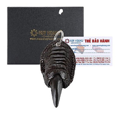 Móc khóa chân đà điểu màu nâu đất HT8428