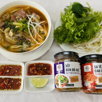 Xốt Bún Bò Huế HiXOT hũ 220gram, gia vị hoàn chỉnh, không cần nêm nếm