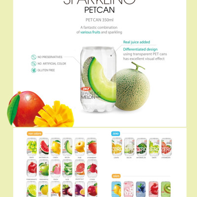 Nước ngọt có ga vị lựu (NƯỚC LỰU CÓ GA) OKF Hàn Quốc x 6 lon 350ml