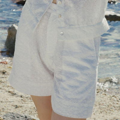 Quần Shorts Thêu Hạ Vũ PAN074 thời trang thiết kế Hity