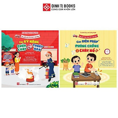 Sách - Bé Giỏi Như Chú Lính Cứu Hỏa - Giáo Dục Kỹ Năng Cho Trẻ 0 - 6 Tuổi - Combo 2 Cuốn - Đinh Tị Books
