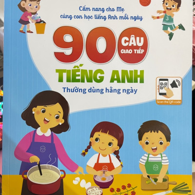 Combo 2 cuốn Cùng Con Học Mỗi Ngày: 900 Câu Giao Tiếp, Bé Học Tiếng Anh Qua Hình Ảnh