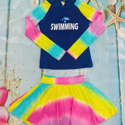 Váy Bơi Dài Tay Họa Tiết Trẻ Trung