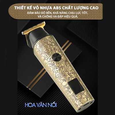 Tông đơ chấn viền Kemei KM-2185 điều chỉnh 2 mức tốc độ, công suất mạnh màn hình LCD tiện lợi - Hàng chính hãng