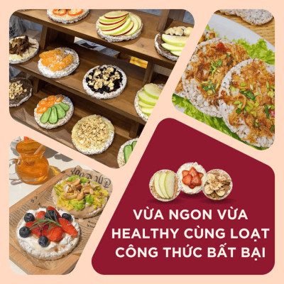 [Vị Cỏ Ngọt] - Bánh Gạo Lứt Ăn Kiêng GUfoods 170g - Thực Phẩm Bổ Sung Dinh Dưỡng Cho Người Tiểu Đường, Người Ăn Chay, Ăn Kiêng, Giảm Cân, Tập Gym, Eat Clean, Hàm Lượng Chất Xơ Cao