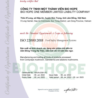 Hũ Đông Trùng Yến Nguyên Chất BIO HOPE Hỗ Trợ Điều Tiết Đường Huyết, Kiểm Soát Bệnh Tiểu Đường- Hũ 70ml