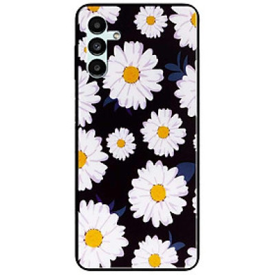 Ốp lưng dành cho Samsung A13 5G - A04s - A32 5G - A04 - A22 5G mẫu Cúc Nhuỵ Vàng Nền Đen