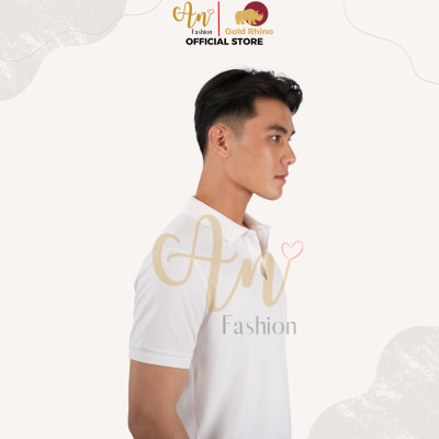 Áo Polo Nam Màu TRẮNG 100% Cotton Tự Nhiên Đơn Giản Nhưng Tinh Tế Phù Hợp 4 Mùa - Gold Rhino