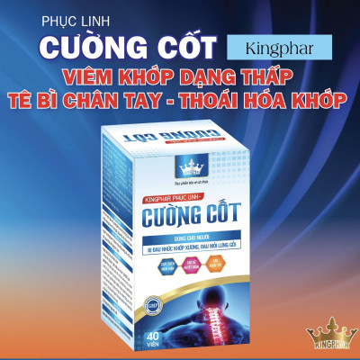 Viên uống Phục Linh Cường Cốt Kingphar , hộp 40 viên