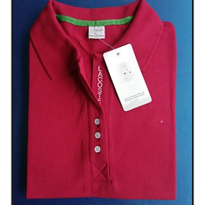 Áo Thun Cá Sấu Nữ Có Cổ - Đỏ Đô(45-75kg)