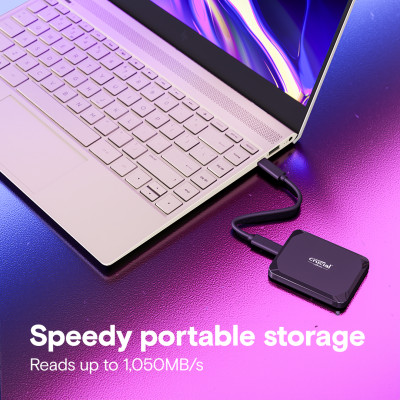 Ổ cứng SSD di động 1TB SSD Crucial X9 USB 3.2 Gen-2 2x2 CT1000X9SSD9 - HÀNG CHÍNH HÃNG