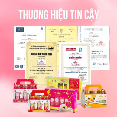 Yến sào chưng sẵn Queennest 25% - vị yến truyền thống - hũ 150ml - Hộp 6 hũ x 150ml - Hàng Chính Hãng