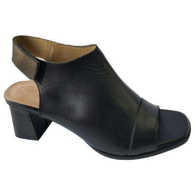 Giày Sandal Cao Gót Da Bò BIGGBEN Cao 5 Phân SDCG123