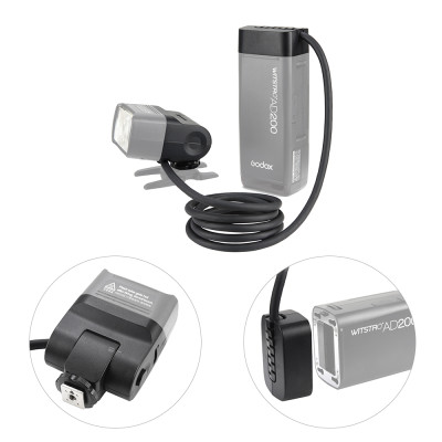 Đầu Nối Dà EC200 Portable 1,85m cho Godox AD200 / AD200 Pro Pin