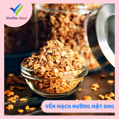 Yến Mạch Nướng Mật Ong Thơm Giòn 500g - Viettin Mart