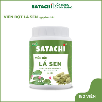 Bột Lá Sen nguyê n ch.ất SATACHI. Hộp 180 viên