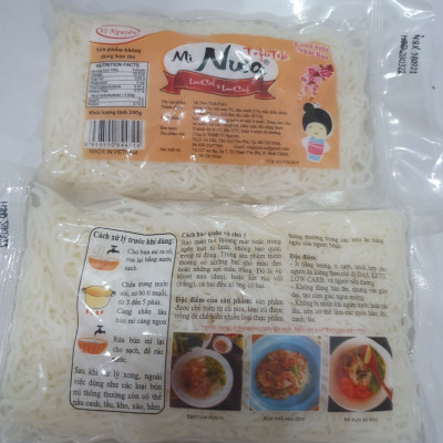 Combo 8 Gói Mì Nưa Vị Nguyên Das Keto 240g