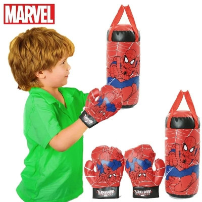 Bộ đồ chơi đấm bốc kèm găng tay cho trẻ em,họa tiết người nhện Linh Chi Bedding