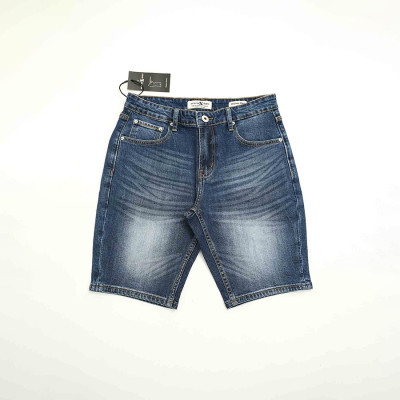 Quần Short Jeans Nam Cao Cấp HUNTER X-RAYS  Form Slimfit Thun Màu Xanh S58