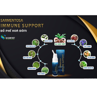 Bổ phế hóa đờm Sa Sâm Việt - Dạng chai xịt 75ml [450 lần xịt]- Dùng cho cả gia đình từ trẻ 1 tuổi - Vị ngon tuyệt hảo, Cắt cơn ho, bổ phế, hóa đờm, giảm đau rát họng do ho kéo dài - 100% từ dược liệu thiên nhiên, thay thế kháng sinh