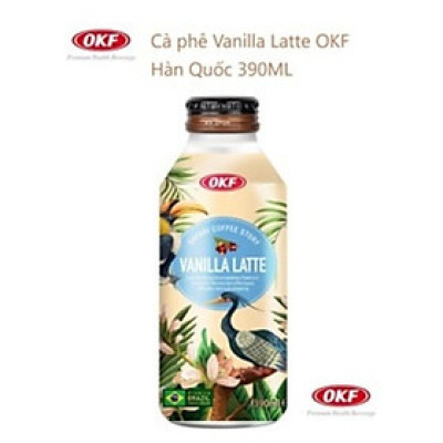 Cà phê Vanilla Latte OKF Hàn Quốc 390ML Brazil Arabica beans