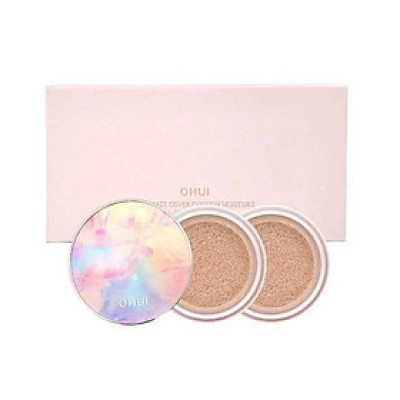 Phấn Nước Dưỡng Ẩm Ohui Ultimate Cover Cushion Moisture Flower Edition (tặng kèm 2 lõi)