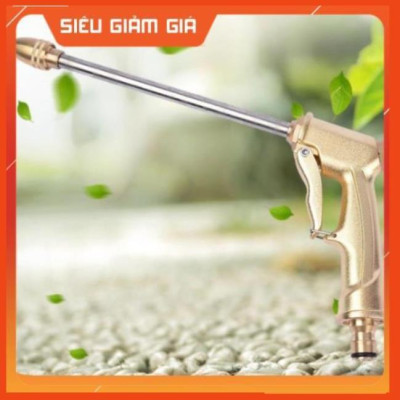 Bộ dây vòi xịt nước rửa xe,tưới cây, tăng áp 3 lần,loại 3m,5m 206701-3 đầu đồng,cút,nối đồng+tặng túi đựng bút 