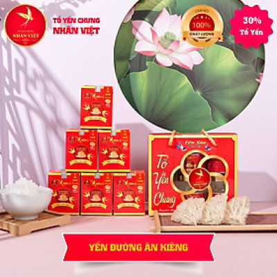 Lốc 6 Hũ Yến Sào Chưng Đường Kiêng Nhân Việt 30% Yến 70ml/Hũ