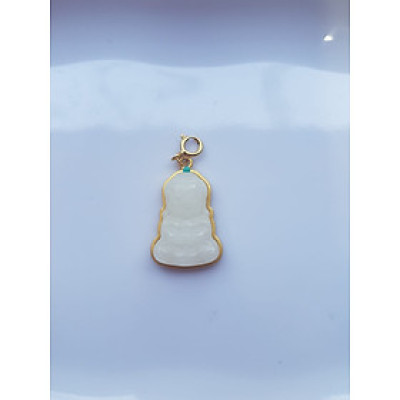 Mặt Phật Di Lặc đá cẩm thạch trắng nhỏ Charm phối vòng tay và mặt dây chuyền Size 20mm x ngang 12mm x dầy 5mm Hợp mệnh Kim, mệnh Thủy ạ Nữ phối với vòng đeo tay hay làm mặt dây chuyền đeo đẹp, có thể làm mặt dây chuyền cho các bé đeo xinh dễ thương ạ