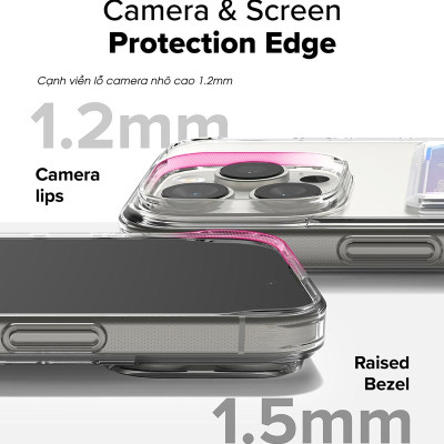 Ốp lưng dành cho iPhone 16 Pro Max/16 Pro/16 Plus/16 RINGKE Fusion Card - Hàng Chính Hãng